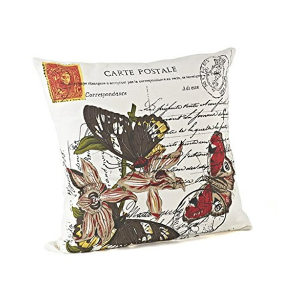 18 Butterfly and Postcard Design Down Filled Decorative Throw Pillow - Walmart.com - Walmart.com dalmatian gifts