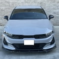 thumbnail image 2 of Ikon Motorsports Front Bumper Lip Compatible With 2021-2024 Kia K5 Gloss Black 3PC PP Polypropylene Front Lip Lower Chin Spoiler Splitter, 2 of 8