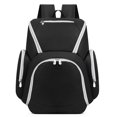 thumbnail image 1 of Bolsos De Hombro Para Balones De Fútbol Bolsa de baloncesto Oxford Bolsa de baloncesto elástica para deportes al aire libre (blanco y negro) Ehuebsd Para Estrenar, 1 of 9