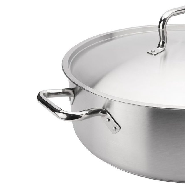 Browne Element Brasero en Acier Inoxydable avec Couvercle, Capacité de 25 Pintes