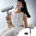 thumbnail image 2 of Compact Hair Dryer,Hair Dryer for Curly Hair Hair Dryer, Lightweight Travel Hair Dryer for Normal and Curly Hair, Including Curly Hair Styling Nozzle Hair Dryer Smart Inverter High Power, 2 of 8