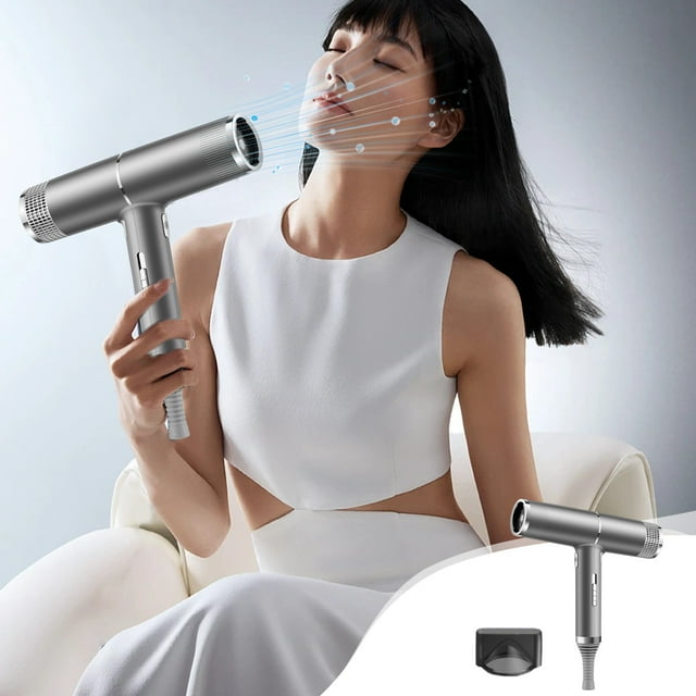 EGNMCR Hair Dryer, Lightweight Travel Hair Dryer For Normal And Curly Hair, Including Curly Hair Styling Nozzle Hair Dryer Smart Inverter High Power air blower