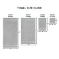 thumbnail image 4 of Mainstays Performance Textured Washcloth, 12" x 12", Soft Silver, 4 of 6