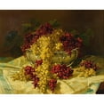 thumbnail image 2 of Edward Chalmers Leavitt 14x12 Black Ornate Wood Framed Double Matted Museum Art Print Titled: Still Life with Red and White Currants (1890), 2 of 5