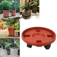 Fugit Flower Pots Home & Garden Movable Pot Trolley Tray Square Wheel