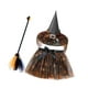 thumbnail image 3 of Disfraz de de Halloween para niñas de jardín de infantes, divertido conjunto de falda, sombrero y escoba. L, 3 of 9