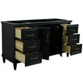 thumbnail image 2 of 60 in. Single Wooden Vanity  Dark Gray Finish Cabinet Only, 2 of 10