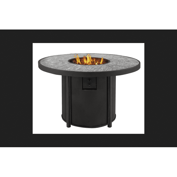 Living Accents Round Propane Fire Pit 25 in. H x 42 in. W ...