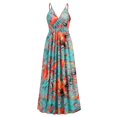 thumbnail image 4 of FcBaudy Camisole Sans Manches Robe Col en V, Robes d'Été pour Femmes, Robes Sans Manches Imprimées à Bretelles Longues Robe pour Femmes, 4 of 7