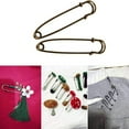 thumbnail image 3 of Baitaihem Safety Pins, 3" Large Safety Pins Pack of 50 for Clothes Leather Canvas Blankets Crafts Skirts Kilts, Extra Large Safety Pin Heavy Duty Safety Pins (Brown), 3 of 6