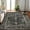 Black, variant on Historyli 2x8 FT Vintage Washable Area Rug, Distressed Non Slip Non-Shedding Floral Soft Throw Rug, Brown