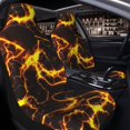 thumbnail image 4 of Goofa Orange Lightning Printed Car Seat Covers, Automotive Seat Covers for Cars Trucks and SUVs, Quick Setup Universal Fit Elastic Seat Covers-1, 4 of 6