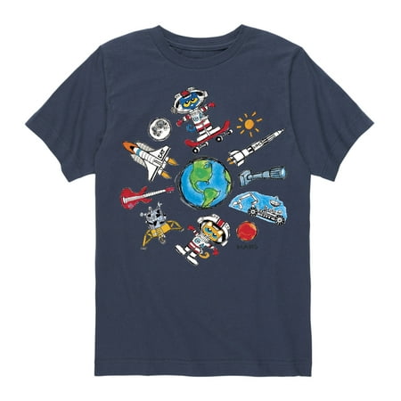 

Pete The Cat - Space Stuff - Toddler Short Sleeve Graphic T-Shirt