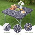 thumbnail image 4 of Stretchy Square Tablecloth 34x34 Inch with Elastic Edging, Bohemian Floral Print for Card Tables and Patio Entertainment, 4 of 6