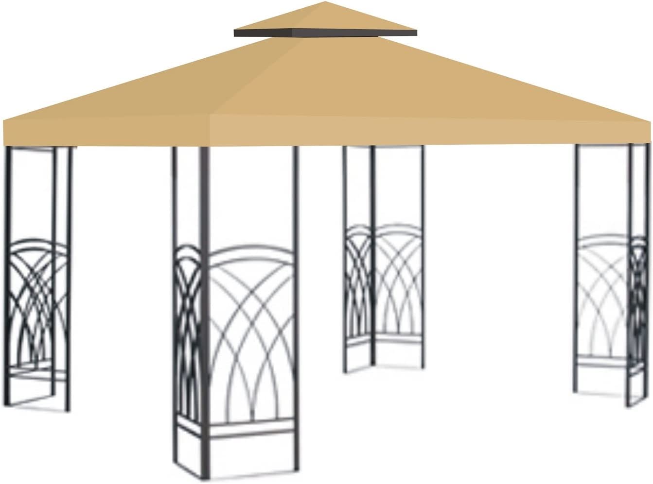 10'x 10' Replacement Canopy Top Cover for Dual Tier Gazebo , Canopy