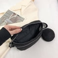 thumbnail image 2 of Bolsa De Hombro Bolso de pecho para mujer Bolsos de satchel con brillos Bolso de moda para niñas de cuero PU (Negro) Ndcxsfigh Para Estrenar, 2 of 8
