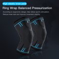 thumbnail image 3 of 1 Pcs Compression Knee Support Sleeve Elastic Breathable Knee Pads Brace Springs Gym Sports Protector Basketball Volleyball Run, 3 of 5