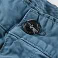 thumbnail image 7 of Men Shorts Cargo Shorts Running Shorts Multiple Utility Pockets Elastic Waist Cotton Hiking Shorts Casual Shorts for Men Dark Blue M, 7 of 7