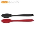 thumbnail image 3 of 2Pcs Silicone Mixing Spoon, Heat Resistant Kitchen Spoons for Cooking, Mixing, Stirring Serving, Red/ Black, 3 of 6