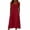 Red, variant on Women's Summer Maxi Dresses Sleeveless Button Flowy Loose Sundress Round Neck Gauze Dress with Pockets Beach Travel Outfits