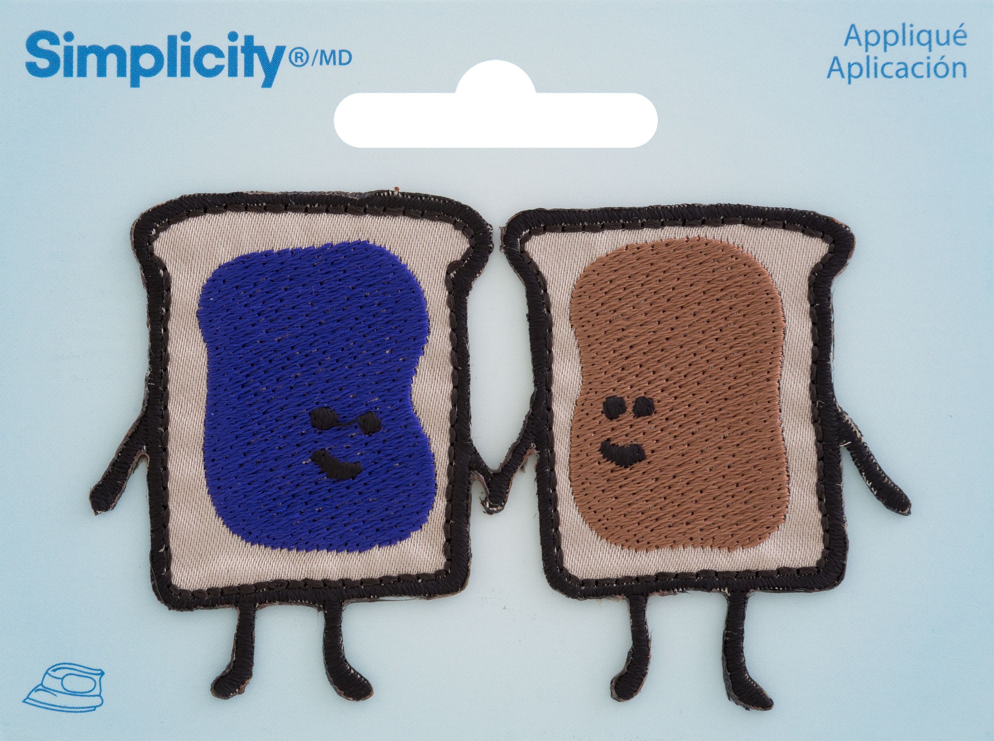 Wrights IronOn AppliquePeanut Butter & Jelly Sandwich