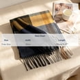 thumbnail image 3 of Atkumj Men's Scarf Trendy Warm Cozy Tassels Winter Scarf for Cold Weather, 3 of 6