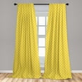 thumbnail image 5 of Ambesonne Yellow and White Curtains, Wheat Field, Pair of 28"x84", Earth Yellow White, 5 of 5