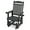 1 Seat-Black, variant on HIPS Patio Glider Two-Seat with Cup Holders, Durable HIPS Material, All-Weather Resistant, High Backrest and Deep Contoured Seat, Heavy Duty 900 lb, for Outdoor, Porch, Patio (Vanta Black)