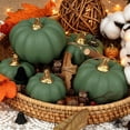 thumbnail image 4 of SMKE Artificial Pumpkins Set 12 Pcs Assorted Small Pumpkins Realistic Fall Decorative Pumpkins For Halloween Thanksgiving Home Kitchen Table Garden Outdoor&nbsp;Faux Pumpkins Bulk Fake Pumpkins, 4 of 8