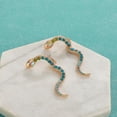 thumbnail image 2 of Pendientes colgantes CHAO de serpiente de cristal coloridos diamantes de imitación joyería para mujer, 2 of 5