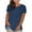 Navy, variant on gakvbuo Plus Size Summer Tops For Women 2023 Trendy Women's Fashion Solid Round Neck Short Sleeve T-shirt Blouse Loose Tops