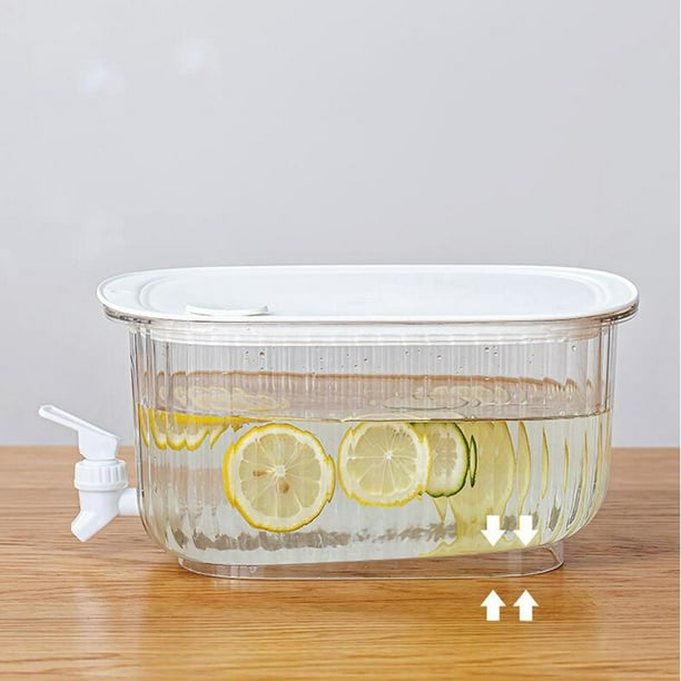 4L Beverage Dispenser Organize Storage Container Temperature Resistance Sealed for Home Fridge