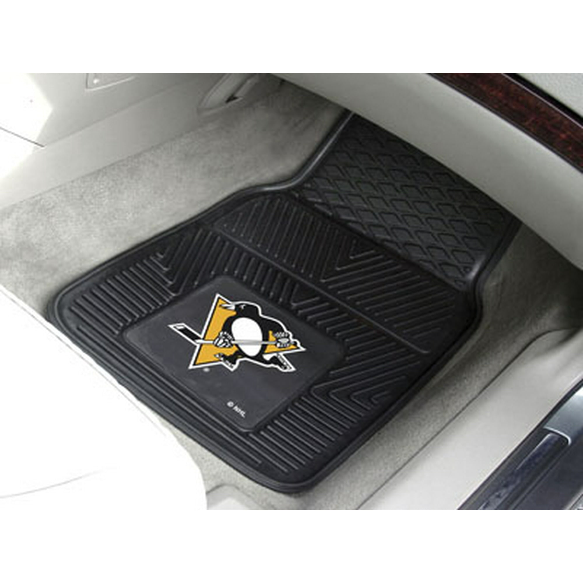 Fanmats Nhl Pittsburgh Penguins 2 Pc Vinyl Car Mats 17 X27