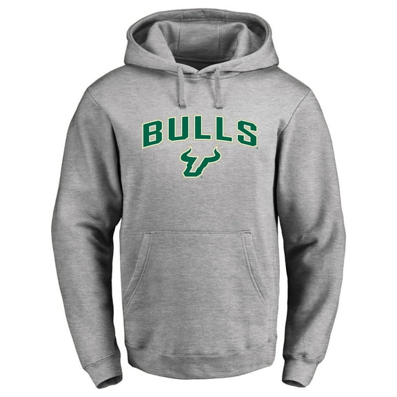 Men's Ash South Florida Bulls Proud Mascot Pullover Hoodie