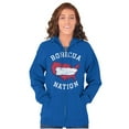 thumbnail image 3 of Puerto Rican Pride Boricua Se Levanta Zip Up Hoodie Men's Women's Brisco Brands S, 3 of 5