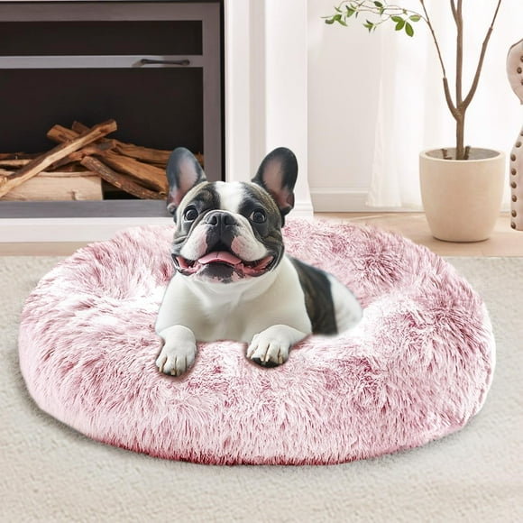 Cama relajante para perros JOLLYVOGUE, pequeña, antiansiedad, rosquillas