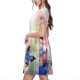 thumbnail image 2 of Disketp Butterfly And Flowers para Vestido de Manga Corta para Mujeres, Vestidos de Verano para Mujeres, Casual y Holgado para la Playa, 2 of 6