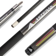 Mizerak 58" Deluxe Carbon Composite Billiards Pool Cue with 13mm Carbon Fiber Ferrule and Leather Tip ? Yellow