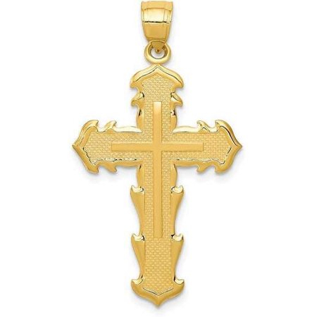 14k Yellow Gold Passion Cross Pendant C4331