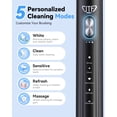 thumbnail image 3 of JTF Sonic Electric Toothbrush with UV & Drying: 5 Customized Modes for Effective Yet Gentle Cleaning –with 8 Brush Heads, Rinse Cup, Wireless Charging Base, Rechargeable for Daily Care, Home & Travel, 3 of 10