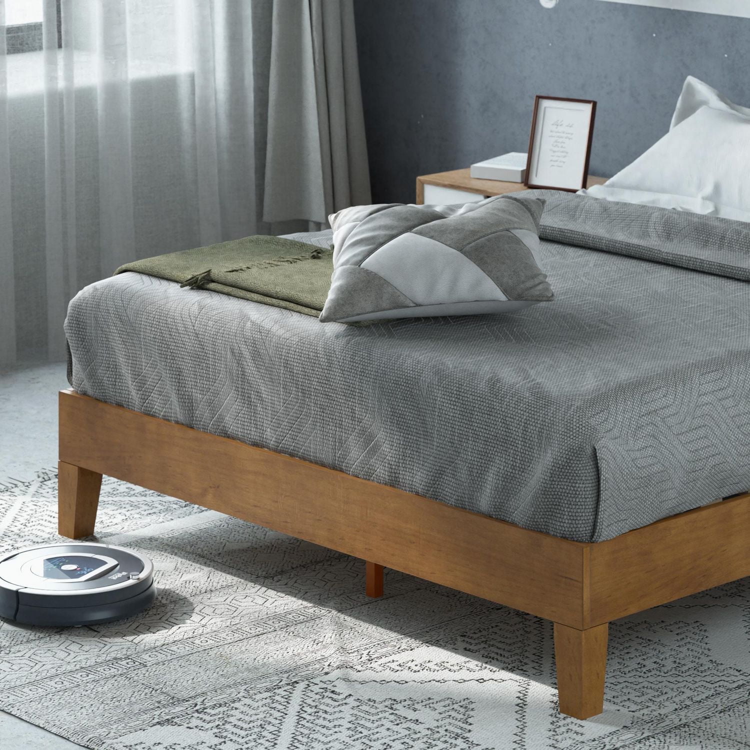 Zinus Alexis 12 inch Deluxe Wood Platform Bed Frame