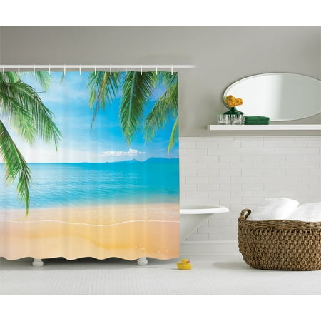 Beach Themed Decor Exotic Lagoon Sand Sea Ocean Paradise ...