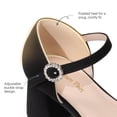 thumbnail image 4 of DREAM PAIRS Girls' Platform Mary Jane Pumps Chic Chunky High Heel Dress Shoes with Rhinestone Buckle Comfortable Square Toe Party Shoes for Kids, 4 of 6