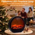thumbnail image 2 of Farol decorativo para chimenea WLHONG, circular, de plástico negro, 2 of 7