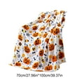 thumbnail image 3 of Eliaeconx Halloween Throw Blanket 100x70cm Flannel Soft Cozy for Sofa Bed Party Decor (Multicolor), 3 of 6