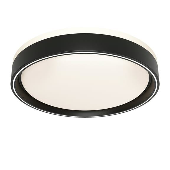 Artika Callisto Modern Flush Mount, Matte Black