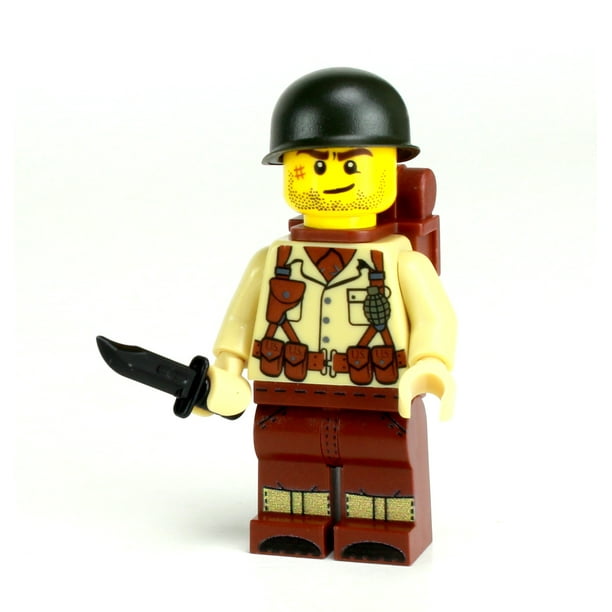 Battle Brick US Army Soldier WW2 Custom Minifigure - Walmart.com - Walmart.com