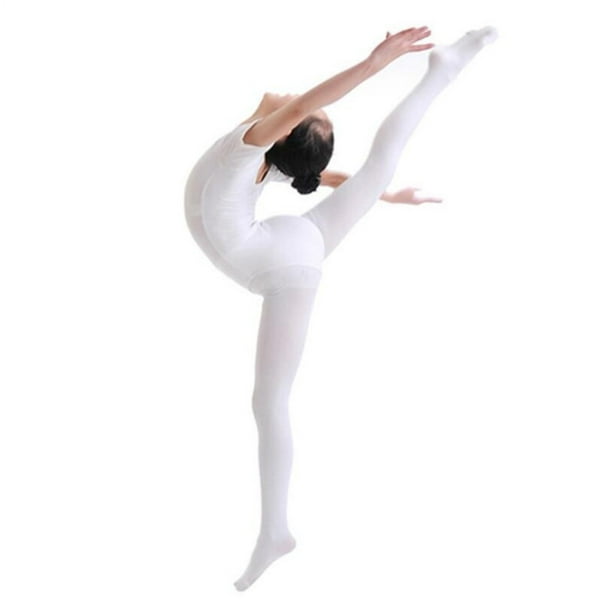 Braveheart Childern Ballet Pantyhose Girls Dance Stockings Elastic Kids  Tights Hosiery White 
