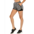 thumbnail image 4 of Women's Activewear Running Bike Shorts Double Layer Quick-Dry Short with Pockets, 4 of 7