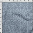 thumbnail image 4 of oneOone Viscose Jersey Dusty Blue Fabric Asian Paisley Diy Clothing Quilting Fabric Print Fabric By Yard 60 Inch Wide, 4 of 4
